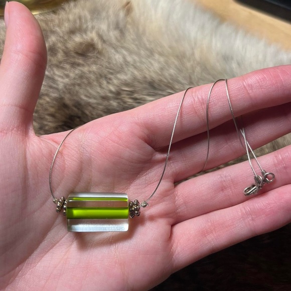 Jewelry Vintage Sterling Silver Glass Bead Necklace Poshmark